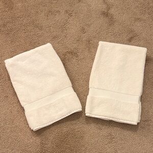 Restoration Hardware Set (2) of Cream/Ivory HandTowels